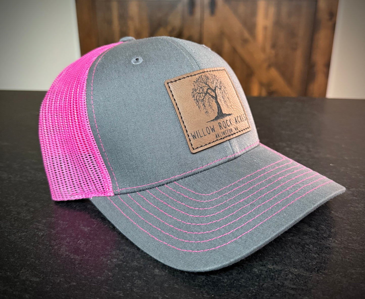 Richardson 112 trucker hat in Pink