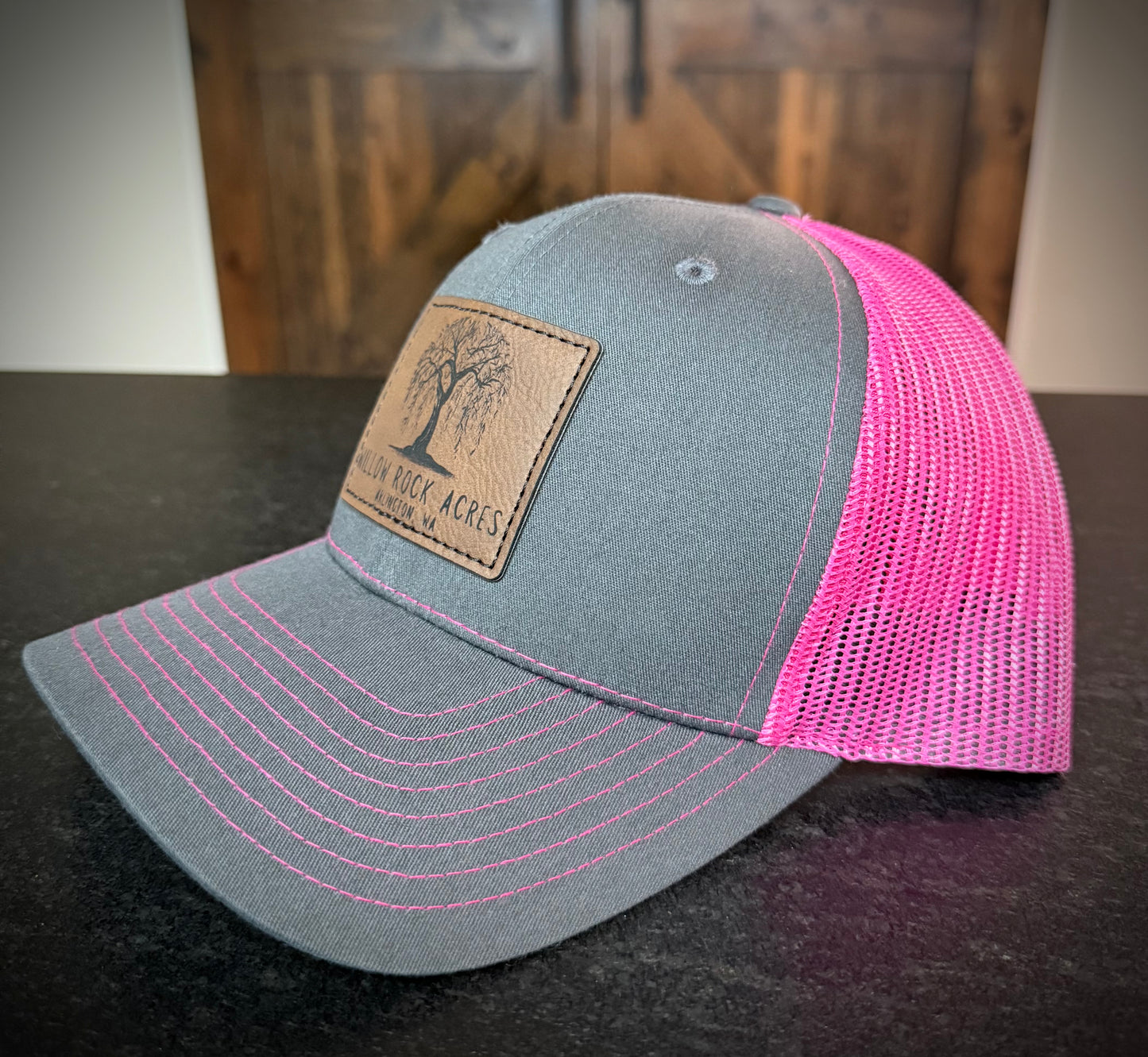 Richardson 112 trucker hat in Pink